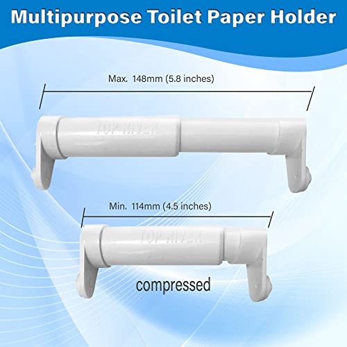 TR TOP RIVER Toilet Paper Holder Extender, Fit Double Rolls,Triple Rolls and Mega Rolls - Image 5