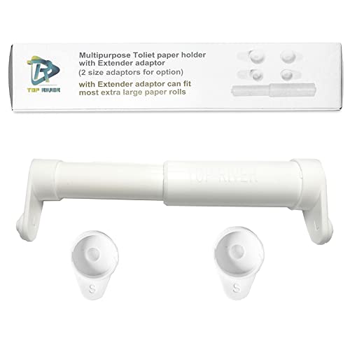 TR TOP RIVER Toilet Paper Holder Extender, Fit Double Rolls,Triple Rolls and Mega Rolls - Image 2