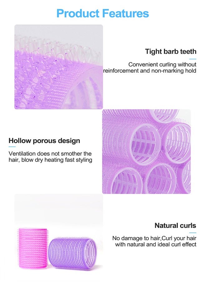 HomarKet Hair Rollers Set, 36 Pcs Hair Curlers Rollers with Stainless Steel Duckbill Clip, 2 Sizes DIY rollers for Long Medium Short Thick Fine Thin Hair Volume, Salon Hairdressing Curlers  - Image 4