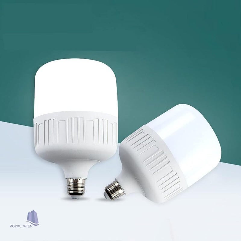 رويال إيبكس مصباح LED من نوع Royal Apex، قوة 30 واط/50 واط، قاعدة E27، ضوء ناعم بدون أشعة UV أو زئبق أو رصاص؛ مناسب للاستخدام في المنزل أو المكتب (لون ضوء النهار 6500K، قوة 30 واط) - Image 2