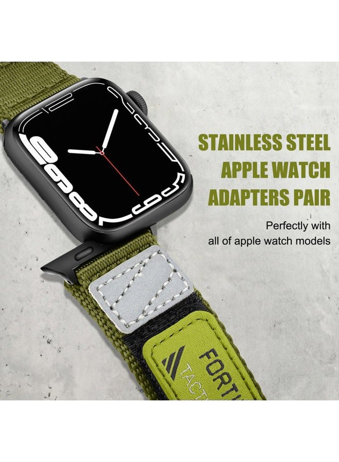 Ritche Nylon Rugged Apple Watch Band, Black, 42mm - Image 5