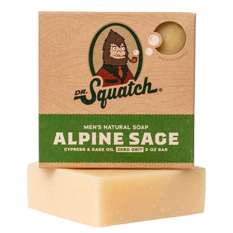 Dr. Squatch All Natural Bar Soap for Men with Zero Grit, Alpine Sage - Image 1