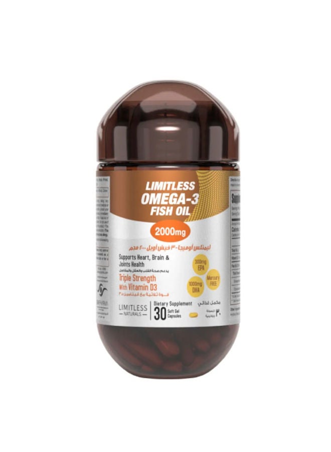 LIMITLESS OMEGA 3 FISH OIL 60 CAP