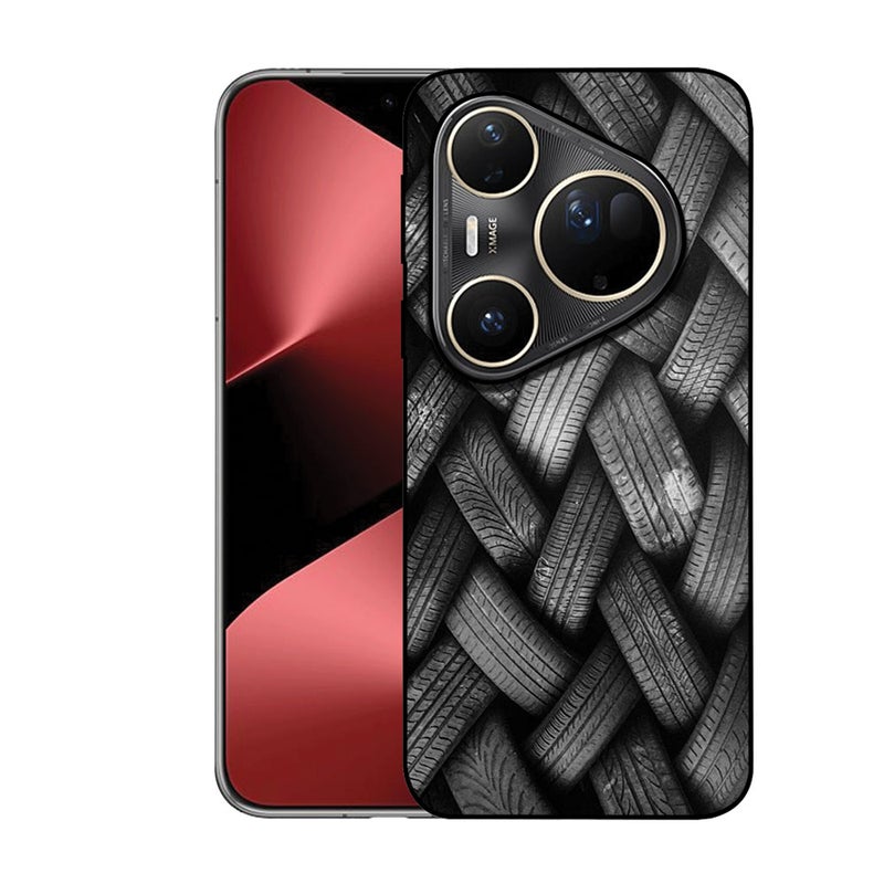 EYE CATCH Printed Protective Case Cover For Huawei Pura 80 Ultra -  Tyre Pattern - Image 1