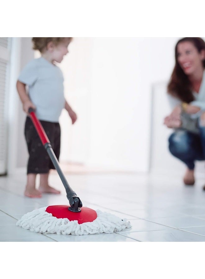 FAMEBIRD 4 Pack Spin Mop Replacement Heads Microfiber Mop Refills Replace Heads Safe for All Hard-surfaced Floors Includes 2 Extra Microfiber Cleaning Cloths - Image 5