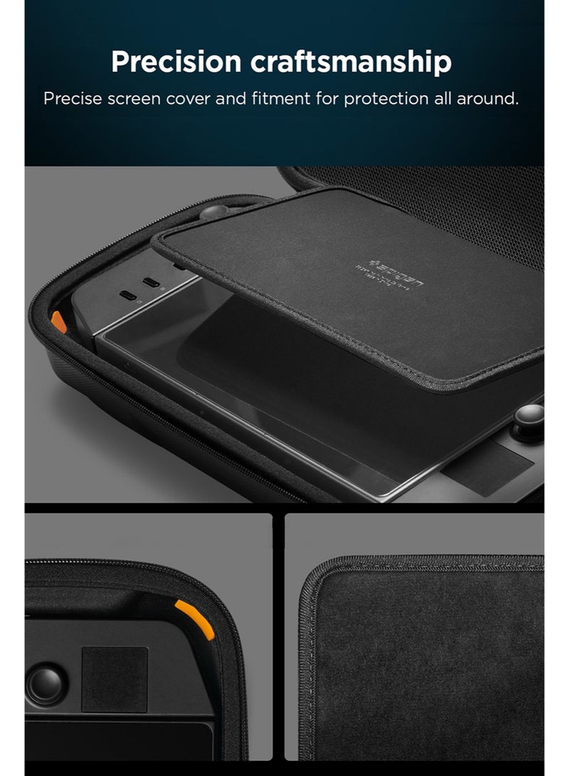 Spigen Rugged Armor Pro for Lenovo Legion Go, Legion Go S, MSI Claw 8 AI+ 7 AI+ & A8 Portable Travel Carrying Case Cover with Pockets for Accessories and Original Charger Storage Bag - Black - Image 4