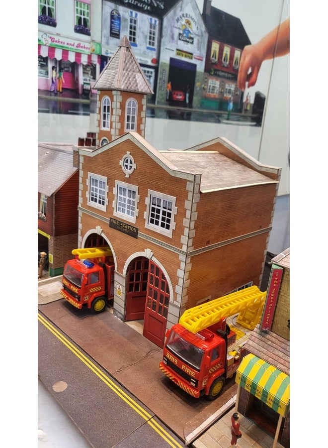 ذا سيتي بيلدر مجموعة صنع نموذج محطة إطفاء CityBuilder بمقياس 1:43 (7 مم) O Gauge - Image 3