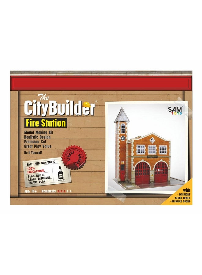 ذا سيتي بيلدر مجموعة صنع نموذج محطة إطفاء CityBuilder بمقياس 1:43 (7 مم) O Gauge - Image 1