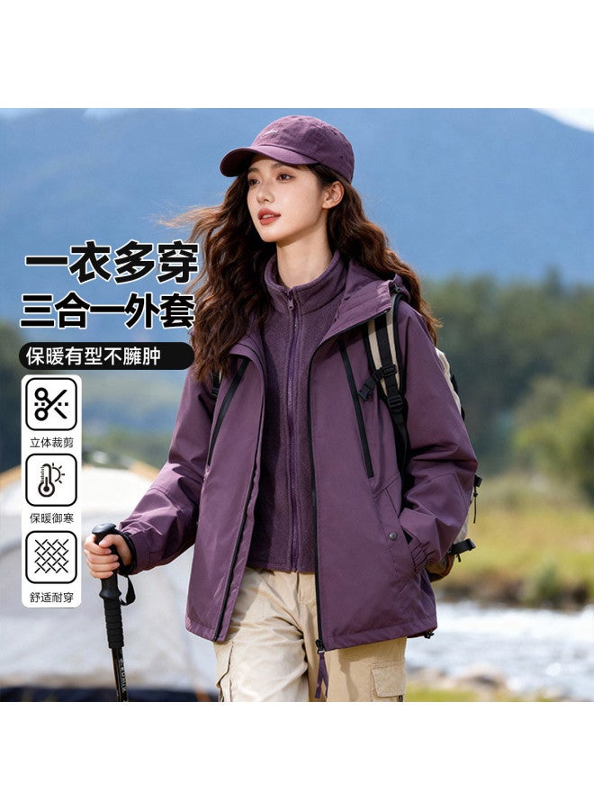 Fapai One Garment, Two Styles Women's Jacket Outdoor Casual Two-piece Jacket Hooded Jacket Coat - Image 2