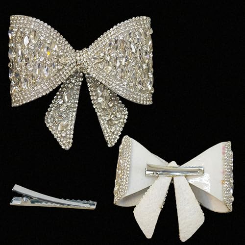 ANVIK Hair Bow Clips for Women | Crystal Bow Clip | Bow Barrette Clip | Alligators Bow Clips | Fancy Hair Clips | Hair Accessories for Women - Image 2