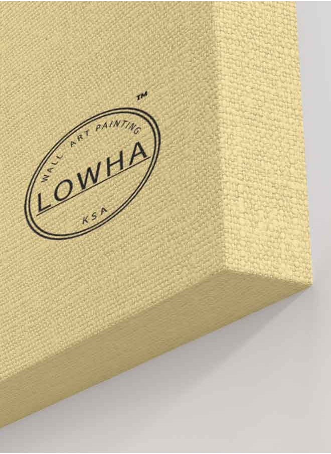 LOWHA - Set Of 3 Framed Canvas Wall Arts Stretched Over Wooden Frame, Abstract Palm Leaves Paintings, For Home, Living Room, Office Decor - Image 1