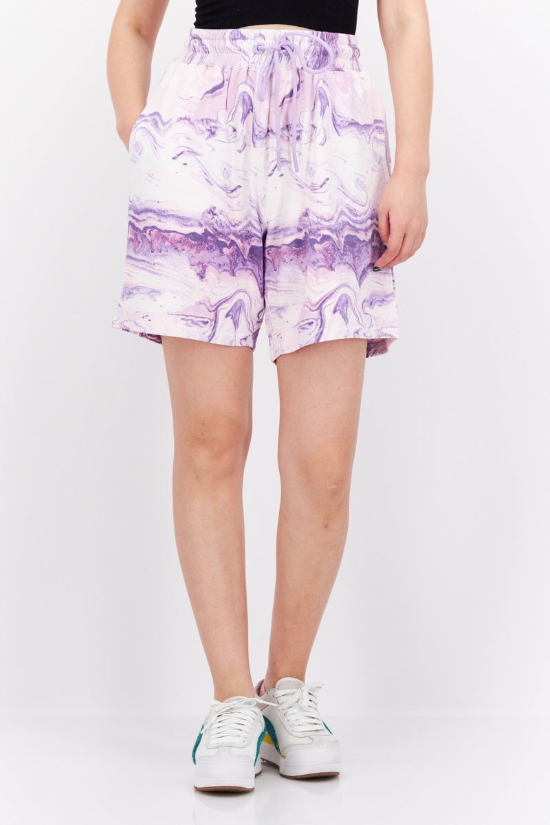 TRIBE OF 6 شورتات تدريب رياضية للنساء، مجموعة بنفسجية - Image 1