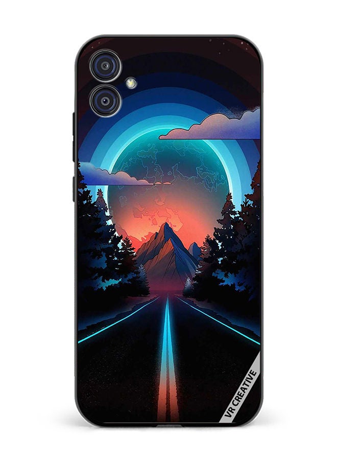 VR CREATIVE Protective Case Cover For Samsung Galaxy M04/F04 Road To Paradise Design Multicolour - Image 1