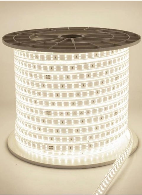 Imported wireless LED strip 100meter double row , 120LED/meter, 11W/meter, cuttable every 1meter, 10kg weight, high lumens and strong lighting with 11mm 4A power connector with five-year warranty from TEC Light.