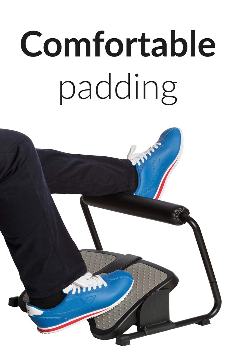 Sunflex SUN-FLEX Ergonomic Height Angle Adjustable Footrest Under Desk for Sitting and Standing,Intuitive Foot Stool and Leg Support for Standing Desk (Black) - Image 4