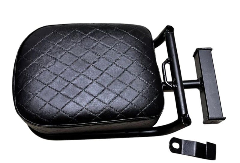 NitroRider Scooter Front Baby Seat Scooty Child Sitting & Foldable Comfortable for Kids for Activa Jupiter Aviator Dio Mastro Access 125 Maestro burgmam Hero Duet Scooties (Royal BLK Check) - Image 4