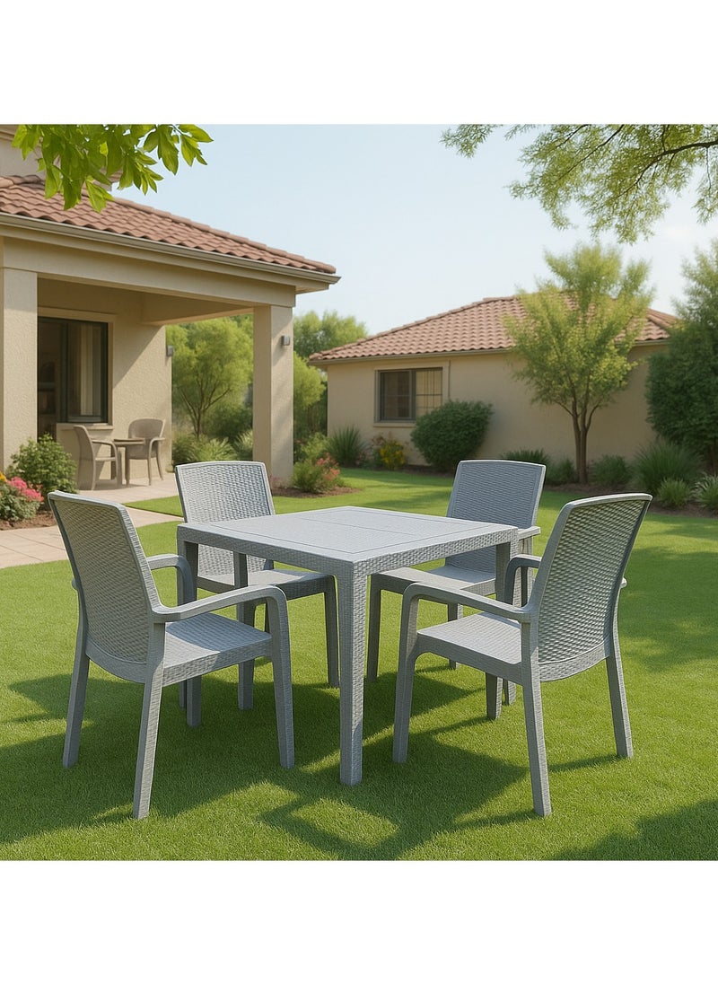 ALMUFARREJ - Dining table for kitchen and open space made of strong plastic 80 cm  without chairs - Image 1
