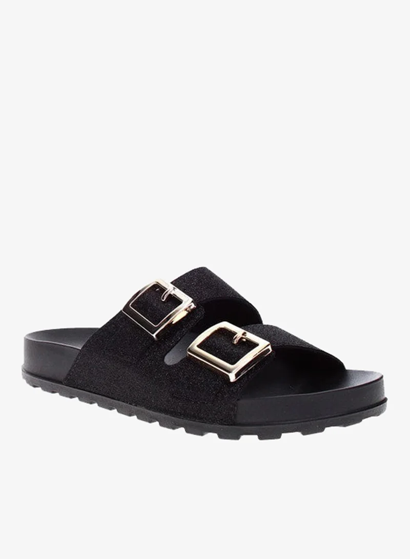 موليكا صنادل مسطحة نسائية موليكا أسود | صنع في البرازيل