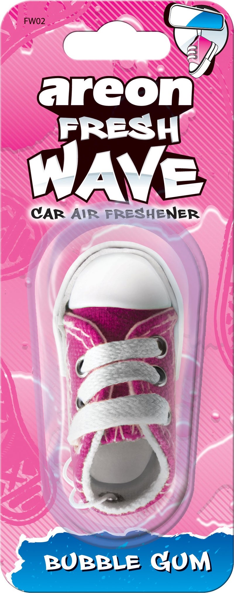 Areon Fresh Wave - Sneaker Hanging Car Air Freshener - Bubble Gum Scent - Image 4