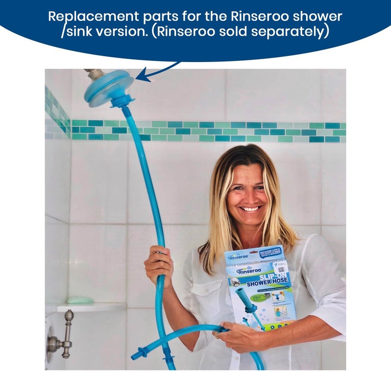 Rinseroo Replacement Shower Hose Connectors (3 pack) for - Slip-on Handheld Water Hose Attachment/Faucet Adapter for Shower & Sink, Detachable Shower Sprayer (NOT FOR TUB VERSION) - Image 5