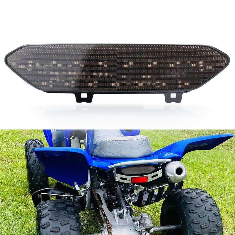 KICRY LED Smoked Black Tail Light Brake Taillight for Yamaha Raptor 700R 700 20062018 YFZ450R YFZ450X YFZ 450R 450X 450 R X 20092018700Smoke