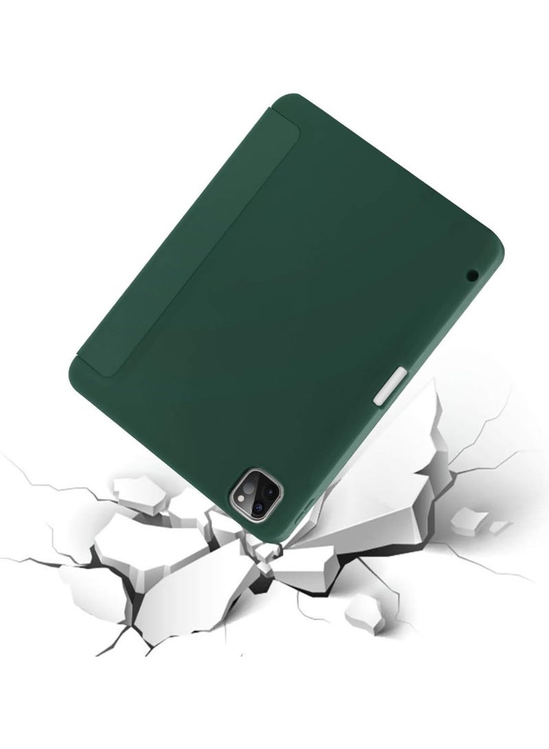 ELTRAZONE Case for iPad Pro 11 Inch 2021(3rd Gen)/2020(2nd Gen) with Pencil Holder [Support iPad 2nd Pencil Charging/Pair] Slim Trifold Stand, Smart Protective Case Cover - Image 2