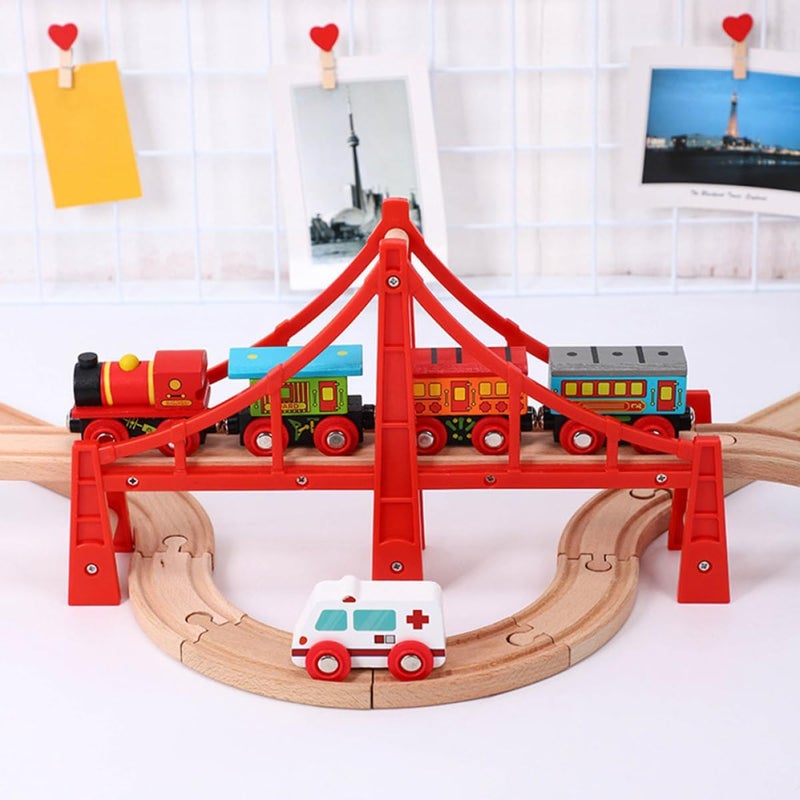 Model Train Bridge Railway Bridge Track Accessory Educational for Train Scene Plaything - Image 5