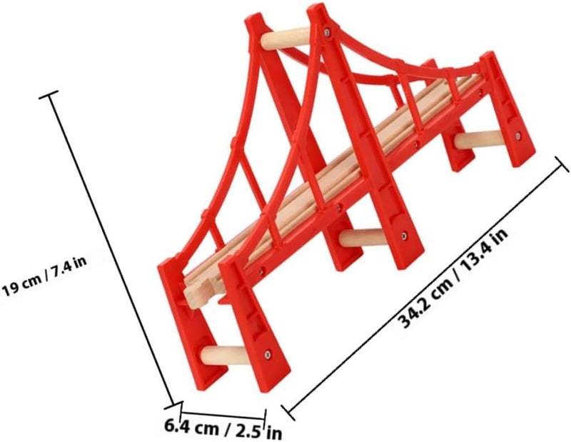 Model Train Bridge Railway Bridge Track Accessory Educational for Train Scene Plaything - Image 2