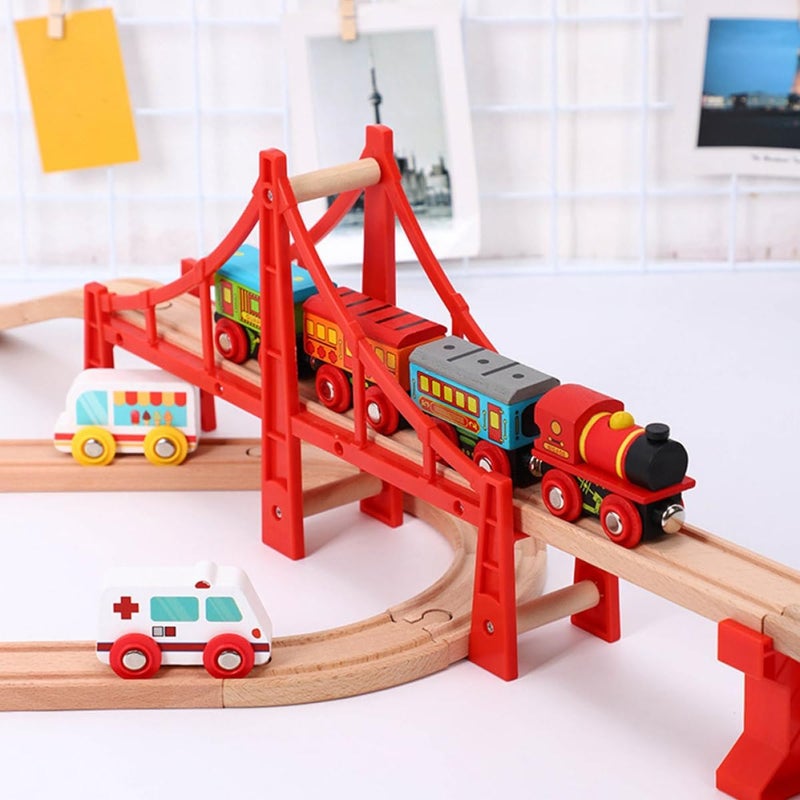 Model Train Bridge Railway Bridge Track Accessory Educational for Train Scene Plaything - Image 4