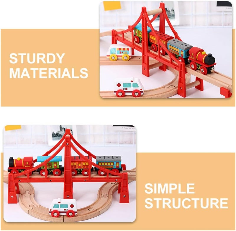 Model Train Bridge Railway Bridge Track Accessory Educational for Train Scene Plaything - Image 3