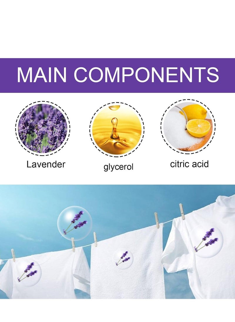 EELHOE Laundry Booster Beads Lavender Fragrance Lasting 6 Weeks Washer Beads, 30g - Image 4