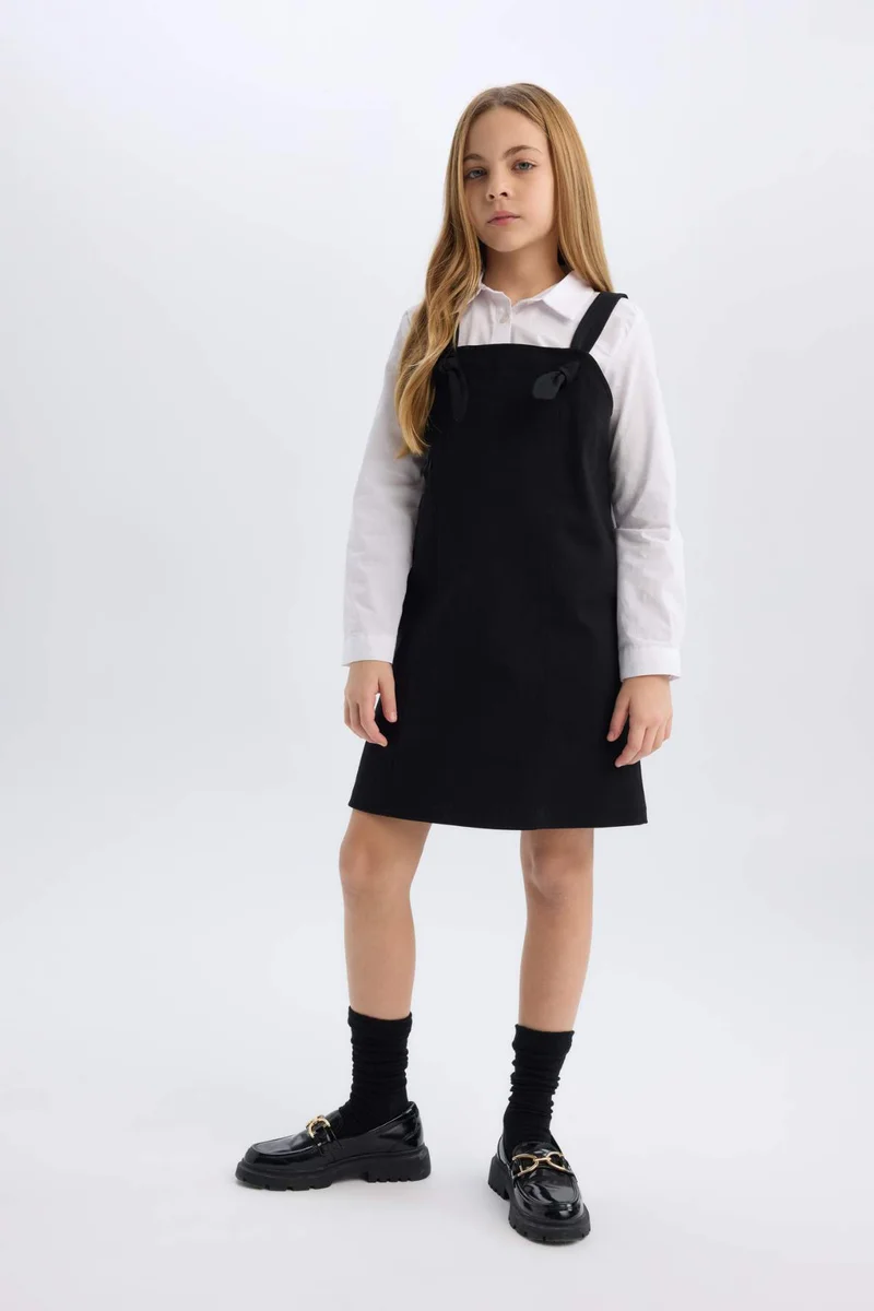 DeFacto Girl Suspender Gabardine Overall Dress