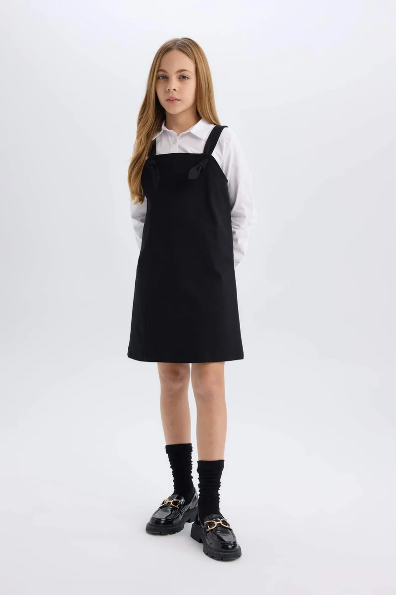 DeFacto Girl Suspender Gabardine Overall Dress