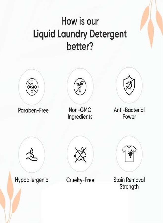 Azafran Plant Based ARO Matic Arctic Breeze Liquid Detergent, Removes Tough Stains, Ideal for Top or Front Load, For All Clothes, Delicates & Baby Clothes, Gentle on Skin, Eco-Friendly | 2 Liter - Image 3