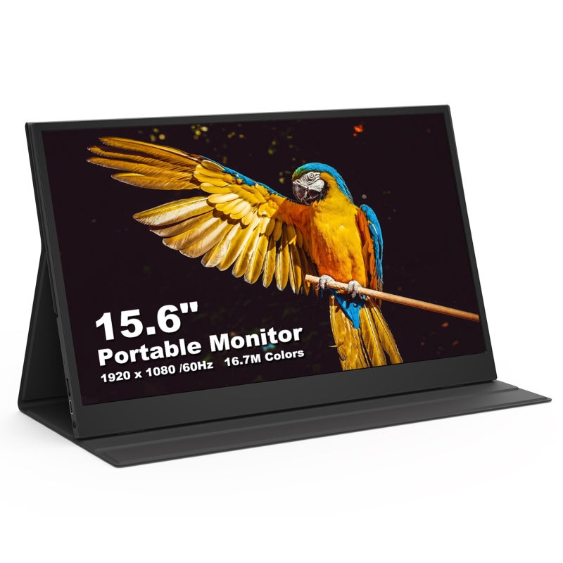 Gaming Monitor 15.6" Full HD IPS 1920*1080 - Wide Compatibility Lightweight Portable 1.9Lbs 0.2Inch Slim Computer Monitor for Gaming Travel Office Home Use - Image 1