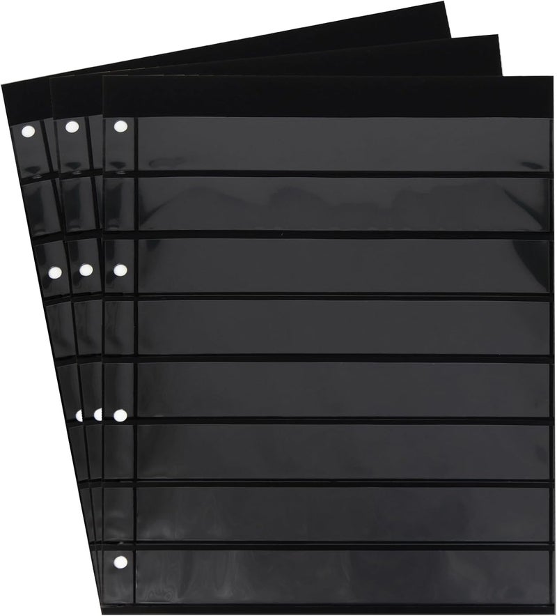 Prophila Collection 10 Prophila Double-Sided stocksheets, 8-Way Division, 8 Pockets - Image 1