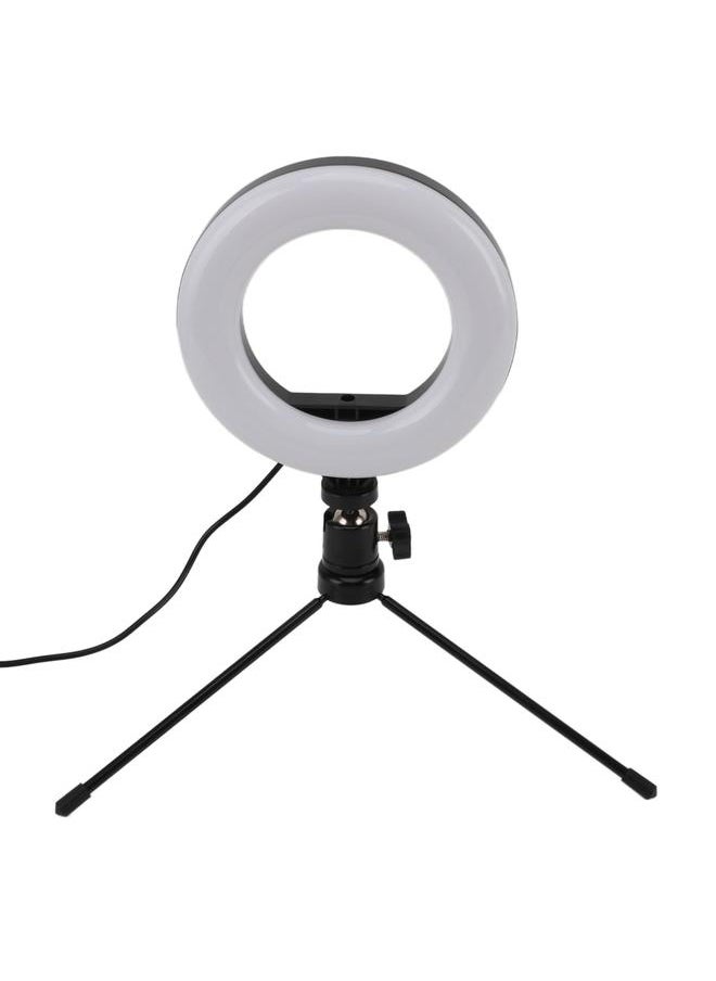 Thoraya Selfie Ring Light 3 Colors 10 Brightnesses LED Desktop Fill Light with Tripod for Live Streaming Makeup USB 5V  - Image 3
