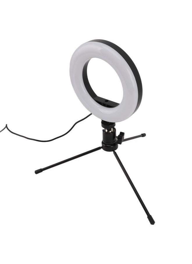 Thoraya Selfie Ring Light 3 Colors 10 Brightnesses LED Desktop Fill Light with Tripod for Live Streaming Makeup USB 5V  - Image 4