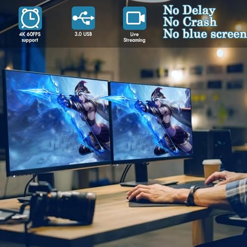 MICROWARE HDMI Capture Card USB C, 4K HDMI to/Type C Video Capture Device Card Game Capture Card 1080P 60FPS Compatible with Nintendo Switch PS4/5 for Recorder (Z29A) - Image 5