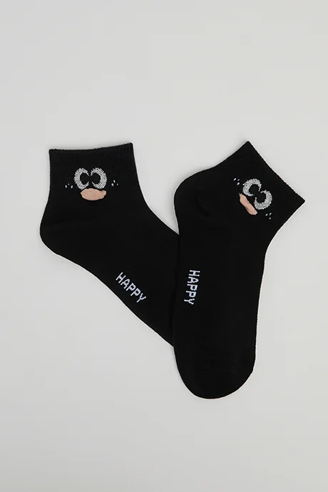 R&B 3 Pack Patterned Ankle Socks