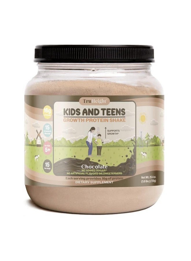 TruHeight Kids and Teens Growth Protein Shake, Chocolate Flavour, 720g, 15 Servings