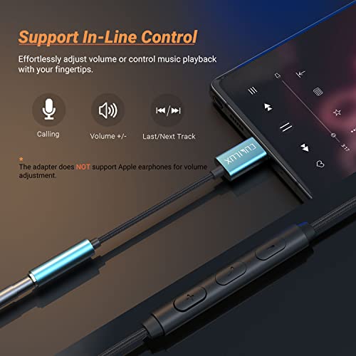 Cubilux USB C Headphone Adapter [96KHz/24-bit DAC] Type C to 3.5mm Audio Dongle Compatible with Moto Razr 2025/2024, 25, Moto S50, Edge 70/60/50/40, Galaxy S25/S24, Pixel 10/9/8/7/6 Pro 9a/8a/7a/6a - Image 4