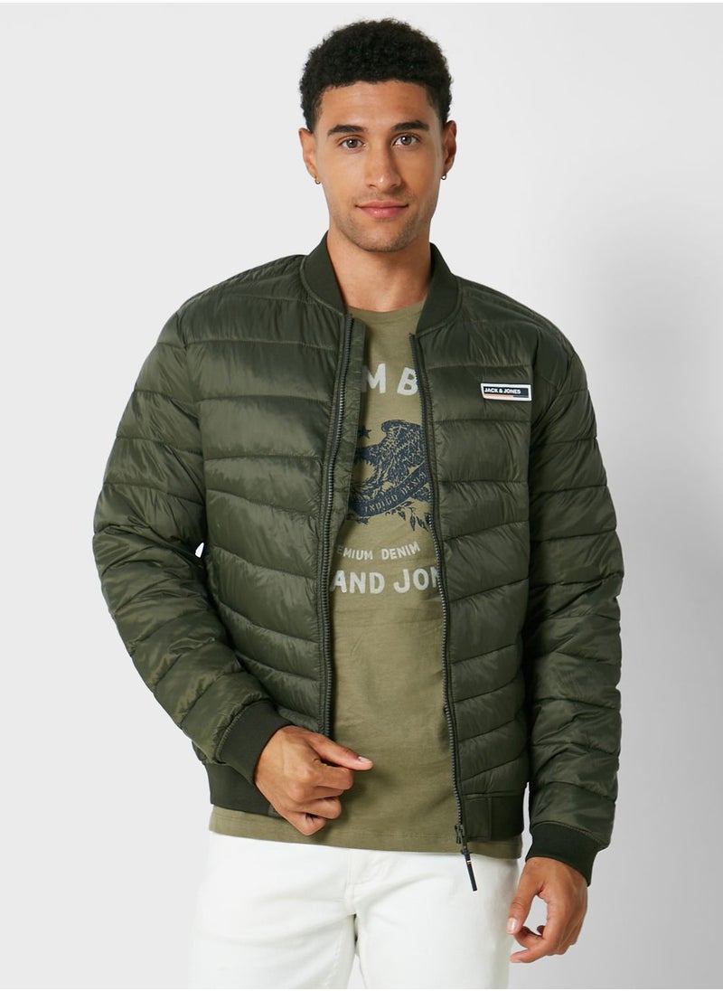 JACK & JONES - Zip Through Bomber Jacket - Image 1