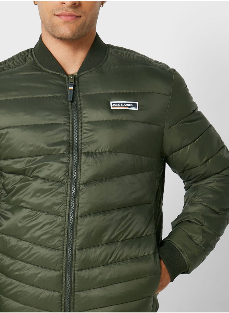 JACK & JONES - Zip Through Bomber Jacket - Image 1