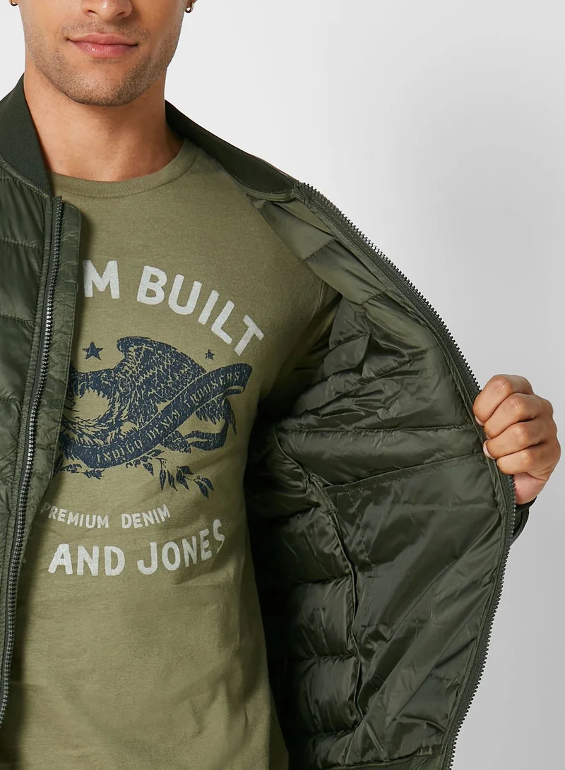 JACK & JONES Zip Through Bomber Jacket
