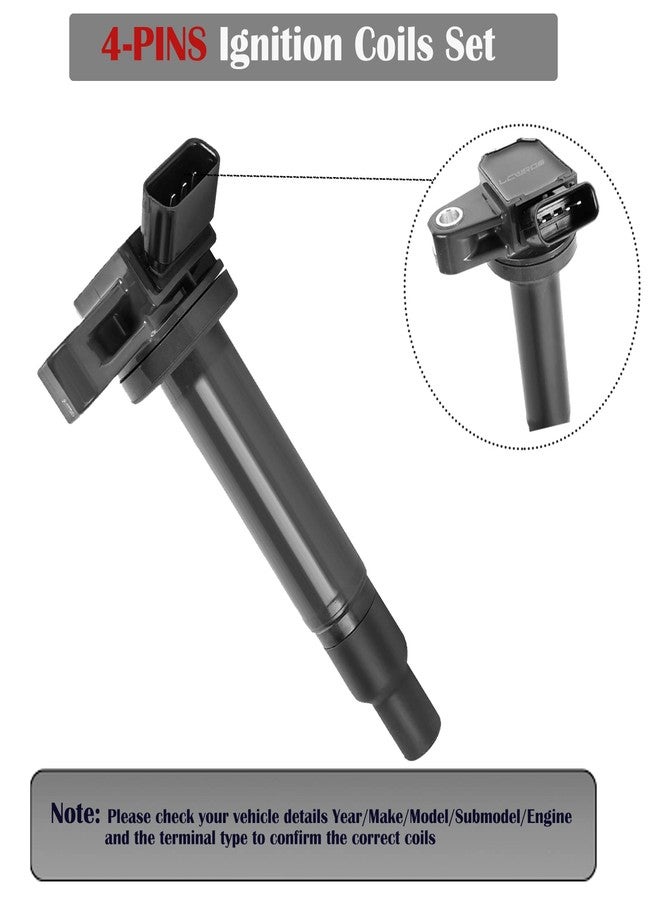 LCWRGS Set of 8 Ignition Coil Pack Fits for V8 4.7 4.3 2000 2001 2002 2003 2004 205 2006 2007 2008 2009 Toyota Tundra Sequoia Land Cruiser 4Runner LEXUS LX470 GX470 GS430 LS430 SC430 Replaces UF230 UF493 - Image 4