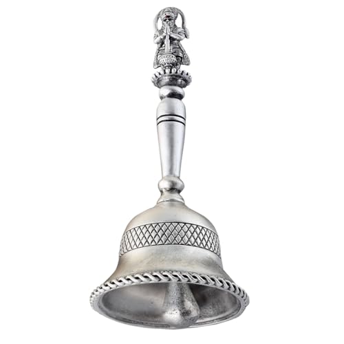 PRD CARATCAFE Sterling Silver Pooja Bell Ghanti for Mandir Pooja Article, Decorative Silver Bell for Home, Indian Style in Pure Silver 925 | Multiple Designs | (Hanuman) - Image 5