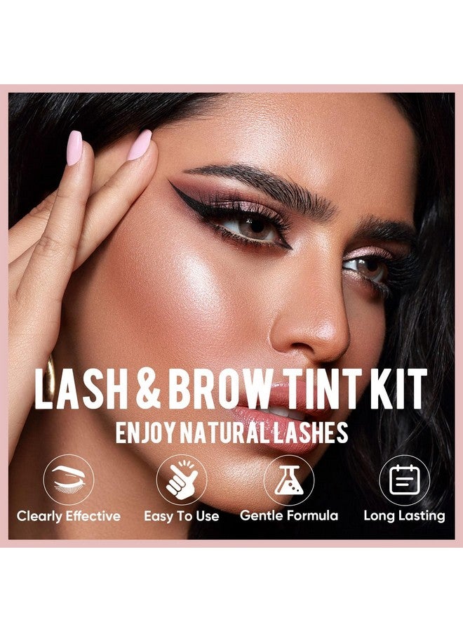 Libeauty Lash Color Kit Black Eyelash Color Volumizing Eyebrow Hair Coloring Kit DIY Use At Salon Or Home Natural Eyelash Treatment - Image 2