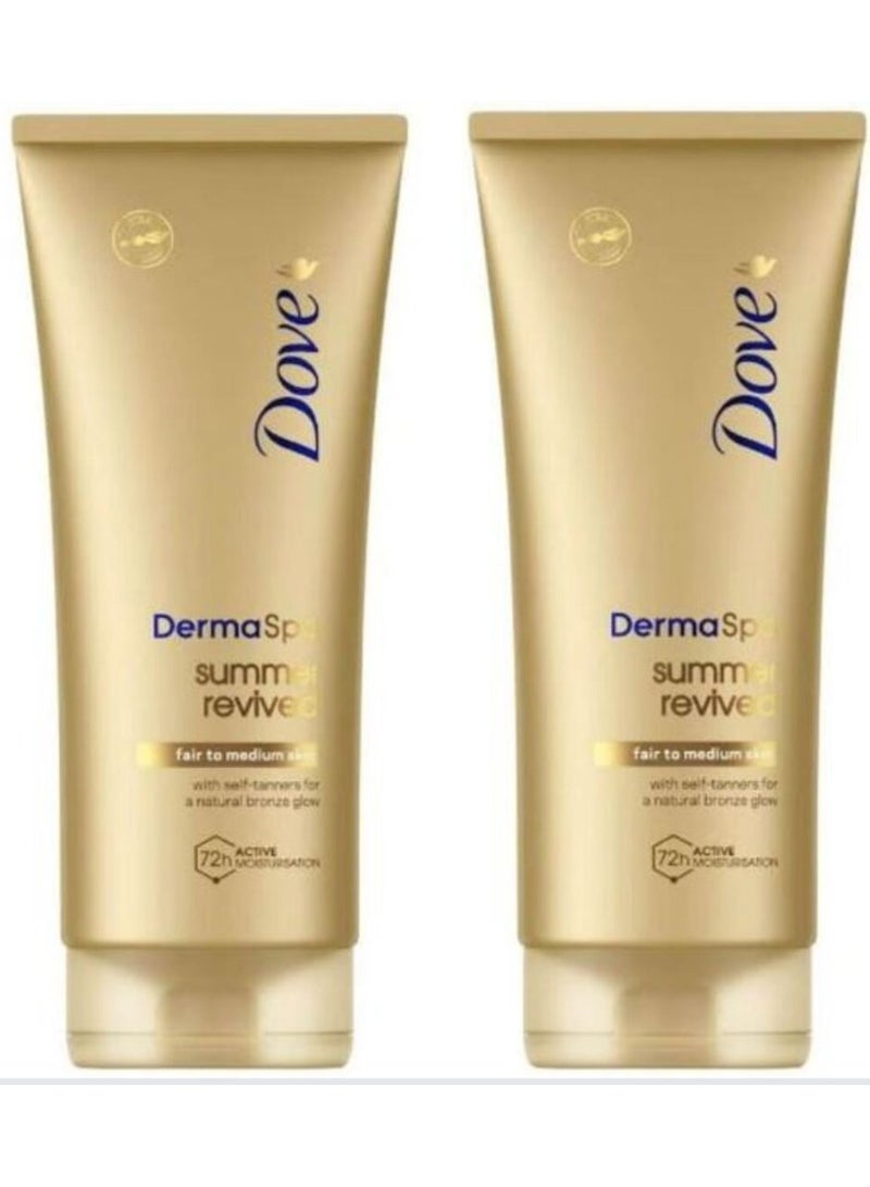 دوف ديرما سبا - منعش صيفي - 200 مل - قطعتين - Image 1