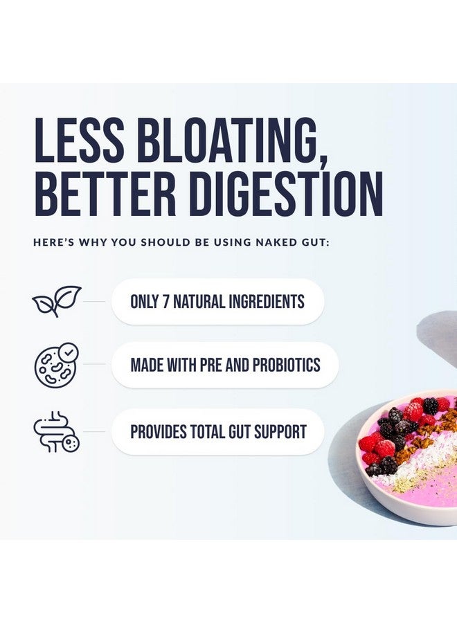 NAKED nutrition Naked Gut - Daily Gut Health Supplement - Natural Gut Health Powder for Gut Cleanse, Digestive Support, GMO-Free, Soy-Free, Gluten-Free, Vegan and Hypoallergenic, 40 Servings - Image 3